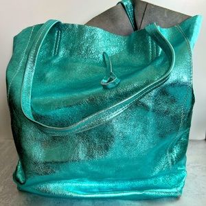 Metallic Tote